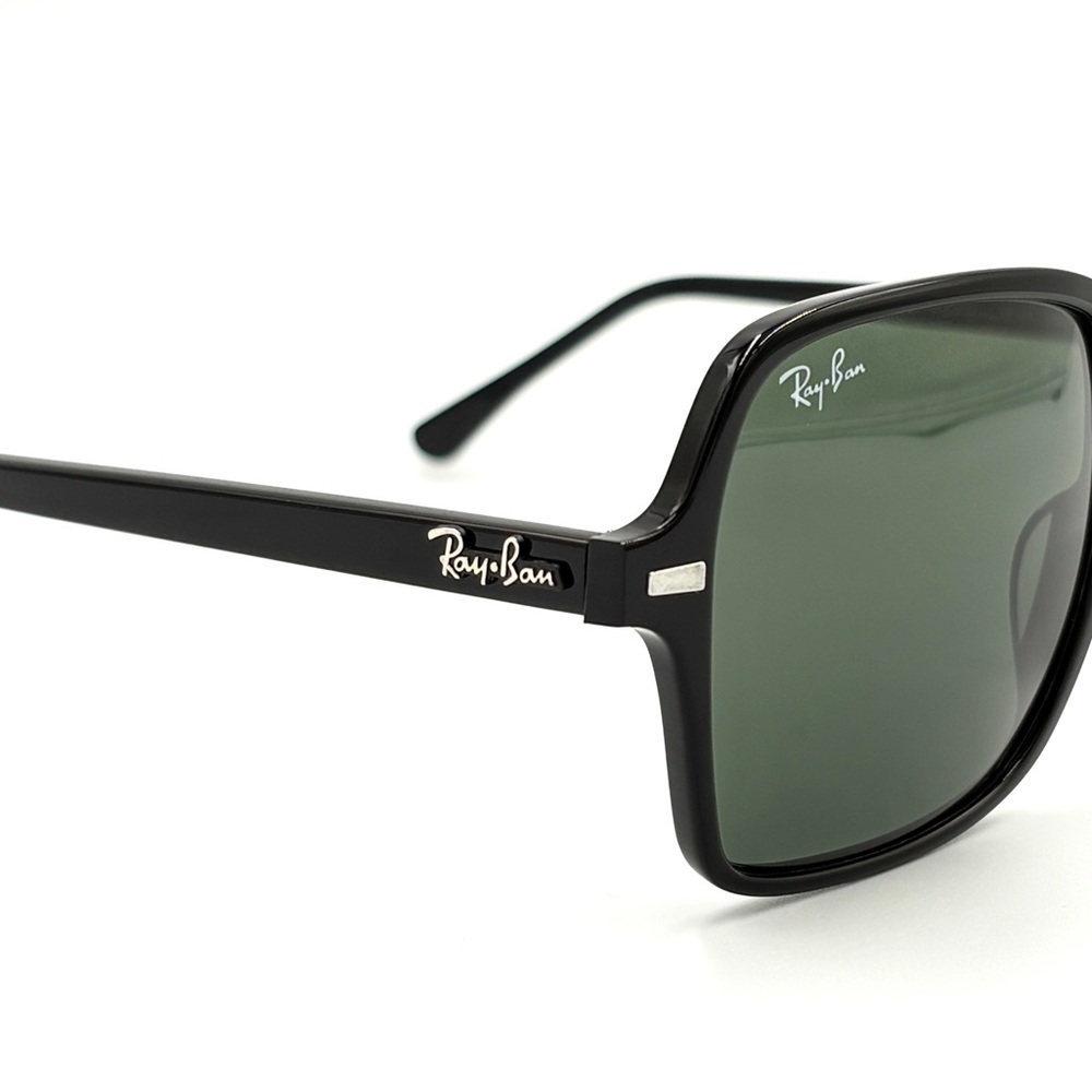 Ray-Ban Black Square Sunglasses with Dark Lenses - Picture 5 of 14